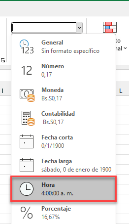 Establecer el Formato de Hora Predeterminado