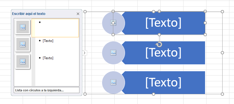 Estructura Básica del SmartArt de Imagen