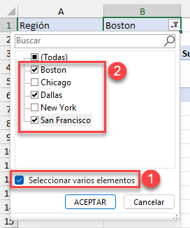 Filtrar por Más de un Valor