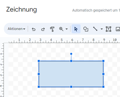 Form in Google Sheets zeichnen
