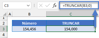 Función TRUNCAR