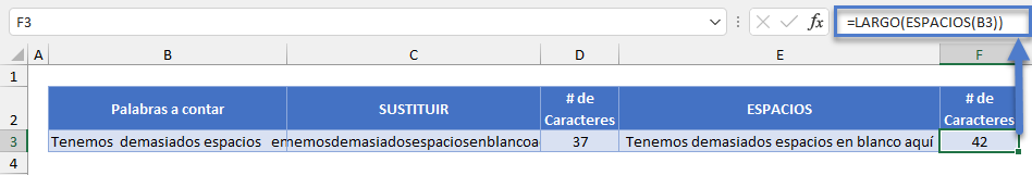 Funciones LARGO ESPACIOS