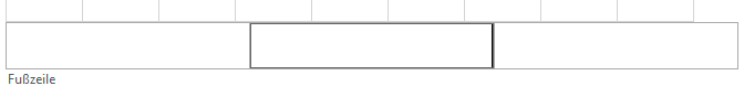 Fusszeile in Excel bearbeiten