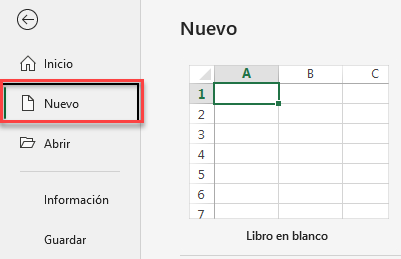 Guardar en Libro Nuevo