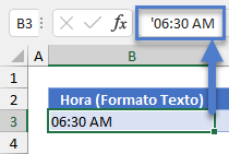 Hora en Formato Texto