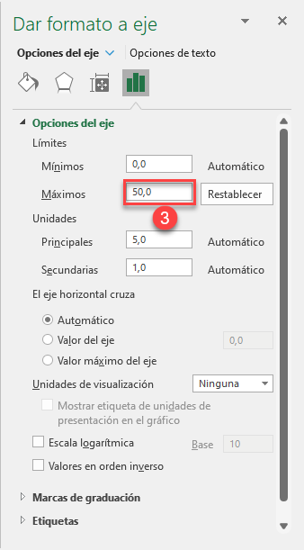 Incrementar Límite Máximo del Eje