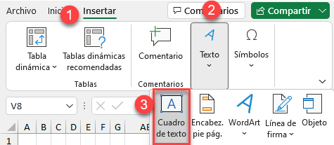 Insertar Cuadro de Texto