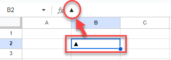 Insertar Símbolo Delta en Google Sheets