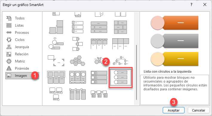 Insertar una Imagen SmartArt en Excel