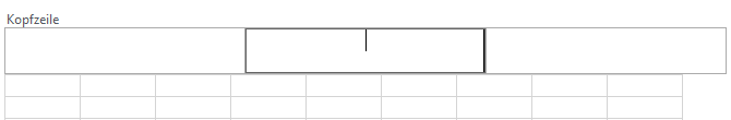 Kopfzeile in Excel bearbeiten