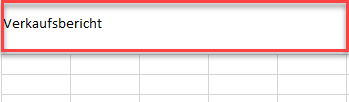 Kopfzeile in Excel