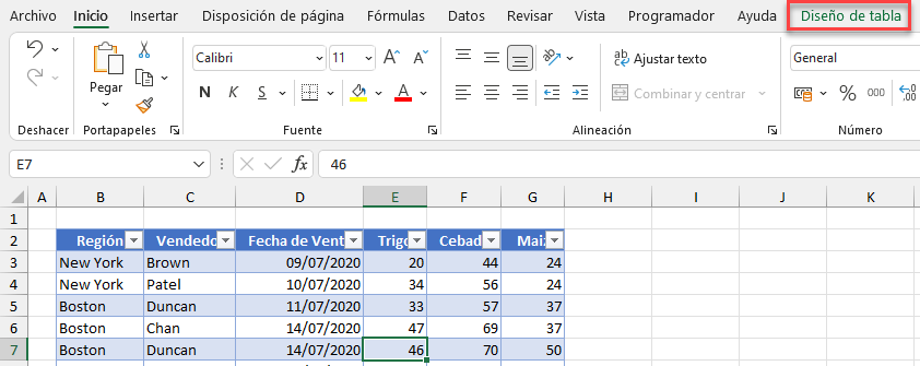 Cómo Utilizar las Herramientas de Tabla en Excel - Automate Excel