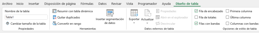 Cómo Utilizar las Herramientas de Tabla en Excel - Automate Excel