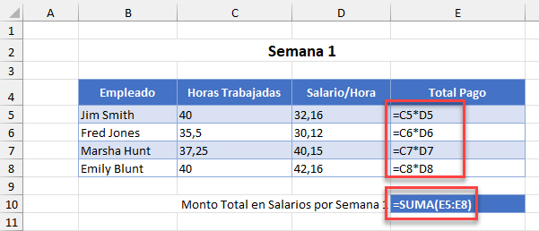 Mostrar Fórmulas en Excel