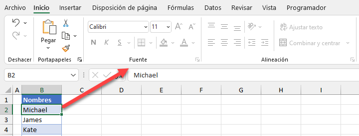 Opciones de Formato Deshabilitadas