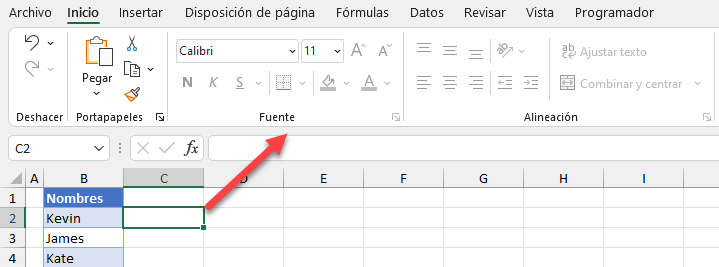 Opciones de Formato de Toda la Hoja Deshabilitadas