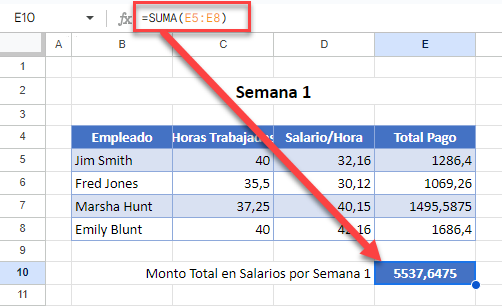 Pegar Fórmulas desde Excel