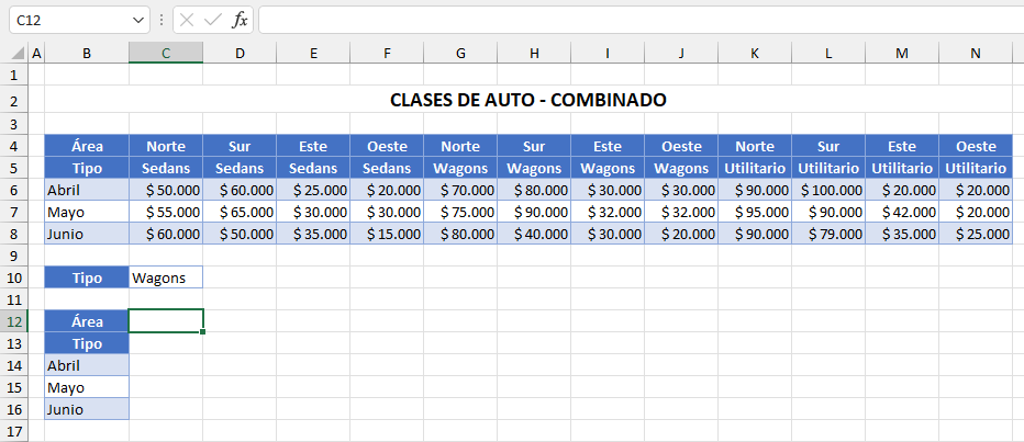 Preparación para Uso de Función Filtrar