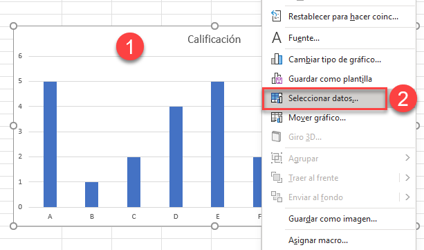 Seleccionar Datos de Gráfico