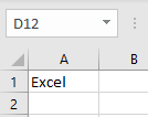 Text in Excel vertikal schreiben Ausgangsdaten