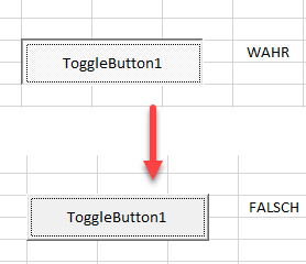 Umschaltfläche mit verknuepfter Zelle