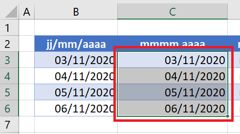 vba uniquement mois annee