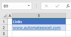 Automatische Hyperlinks in Excel