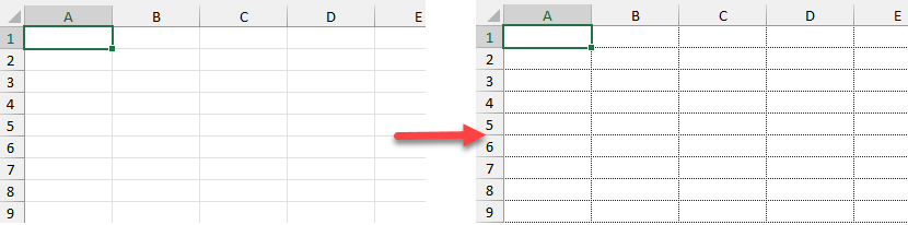Cambiar el Color de Cuadrícula en Excel