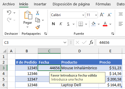 Fechas como Números de Serie en Excel