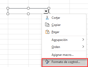 Formato de Control de Cuadro Combinado