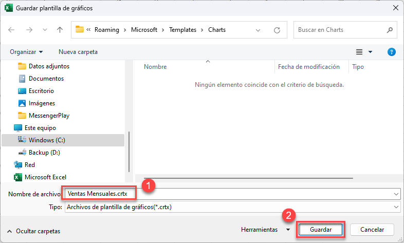 Guardar Plantilla de Gráficos