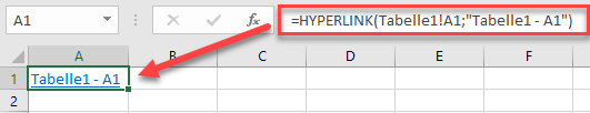 Hyperlink mit Excel Formel erstellen