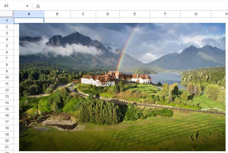 Imagen Insertada en Google Sheets