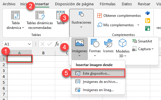 Insertar Imagen de Este Dispositivo