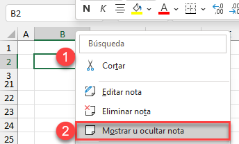 Mostrar Ocultar Nota