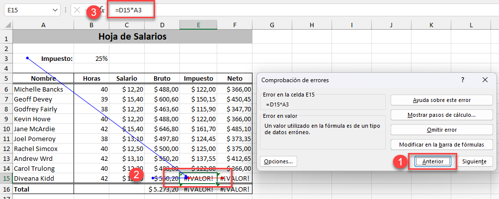 Seguimiento de Error Anterior