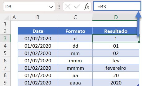 alterar formato data 8