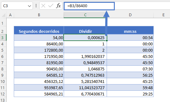 Como converter segundos para minutos e minutos para segundos?