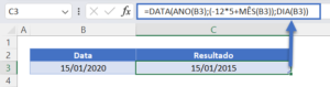 Adicionar ou Subtrair Anos a uma Data no Excel e no Google Planilhas ...