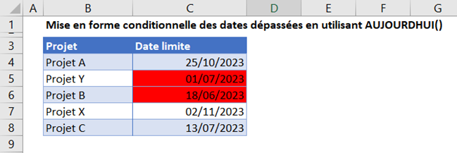 excel feuille finale date