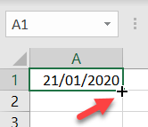 excel reconnaissance date