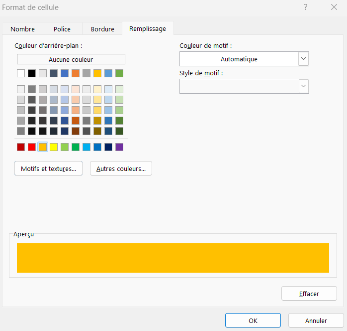 excel texte specifique format cellule