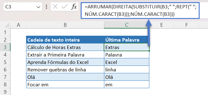 extrair palavra 10