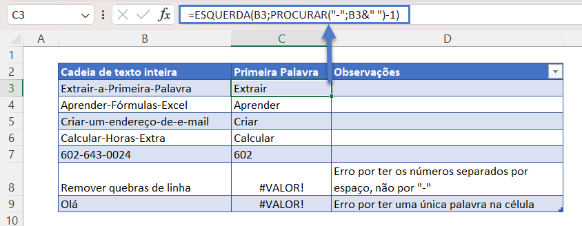 extrair palavra 9