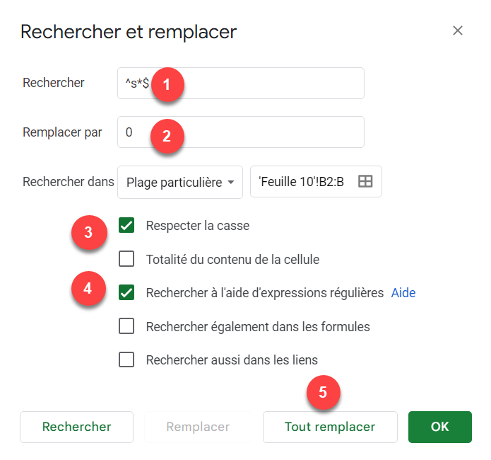 fenetre rechercher remplacer google