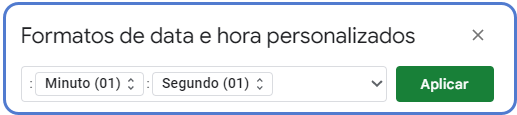 formato personalizado apague hora