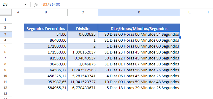 formato-personalizado-dias-horas minutos segundos google sheets nomes