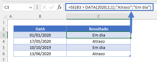 funcoes se conjuntas com datas