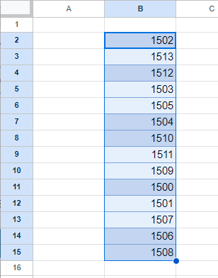 구글 랜덤 정렬 결과