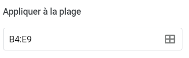 google sheets conditions multiples appliquer plage